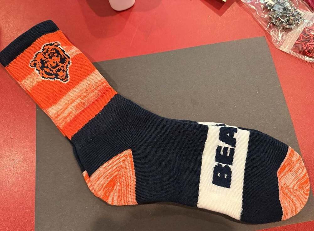 Chicago Bears Adult Color Block Crew Socks